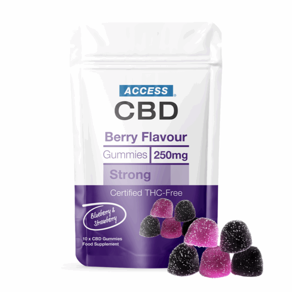 CBD Gummies UK Berry 250mg (10x25mg)