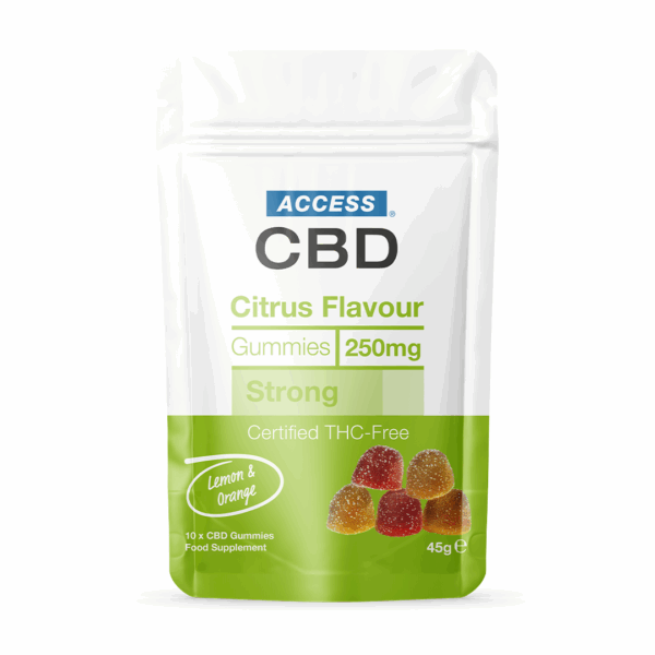 CBD Gummies UK Citrus 250mg (10x25mg)