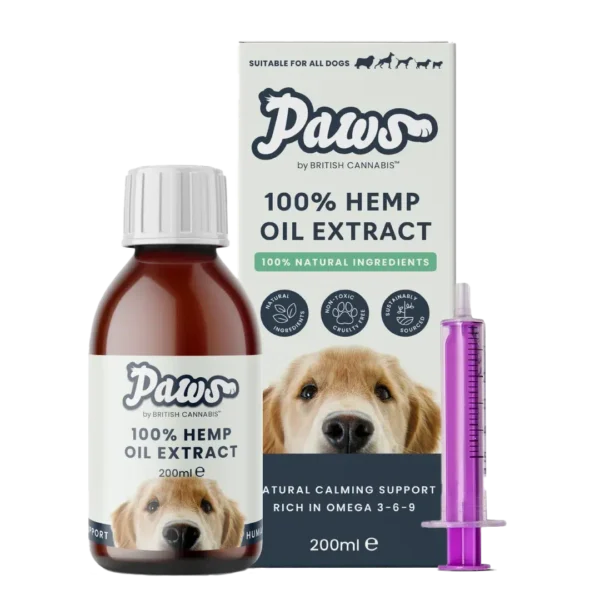 Paws 100% Hemp Oil For Dogs Extract